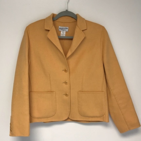 Pendleton Jackets & Blazers - Pendleton | merino wool buttercup blazer jacket MP